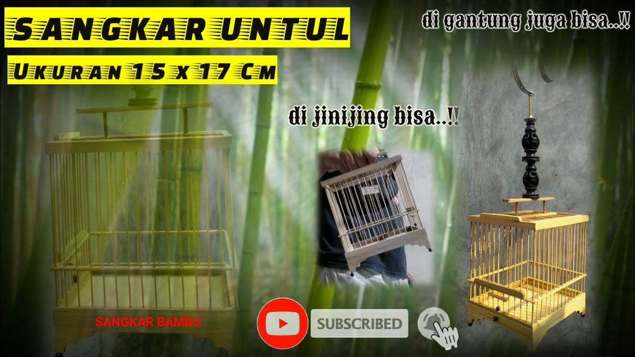BUAT SANGKAR BAMBU MINI SEKALI. UK 15X17 CM | SIMPLE | MUDAH | PRAKTIS |