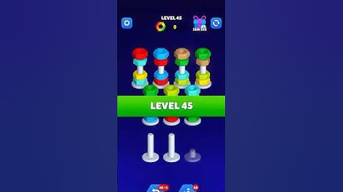 Nut Sort LVL 45 🎉 Milestone Madness!! #shorts #gaming #puzzle #nutsort #level45 #milestone