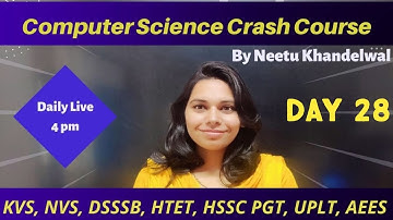 Day -28 PGT Computer Science Crash Course || DEADLOCK || NS CLASSES