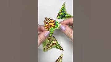 Peyote Star Beading Pattern Chameleon ⭐️ Beaded Stars Patterns