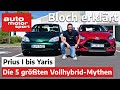 Vom Prius I zum Yaris: Die 5 größten Mythen zum Vollhybrid - Bloch erklärt #110 | auto motor &amp; sport