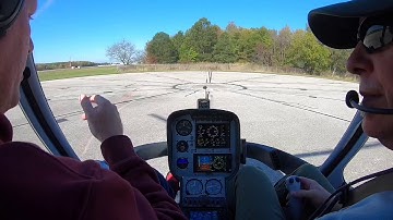 My first solo hover in the Cabri G2 helicopter