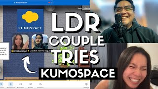 LDR COUPLE TRIES KUMOSPACE | Kumospace DEMO, rooms, games, whiteboard, youtube, spotify & date idea! screenshot 1