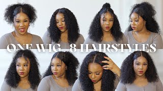 A CURLY WIG THAT DOES IT ALL! 8 HAIRSTYLES | 7*4 READY & GO PRECUT + PLUCKED WIG | YOLISSA HAIR