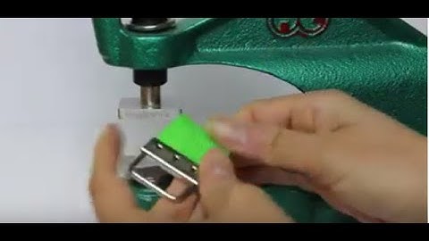 How to Use KAMsnaps Clamping Dies for Key Fob Hardware with KAM Table Press or Pro-handheld