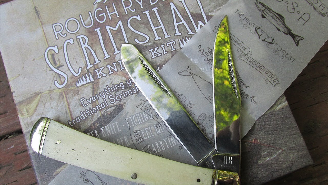 SCRIMSHAW KNIFE KIT Rough Ryder