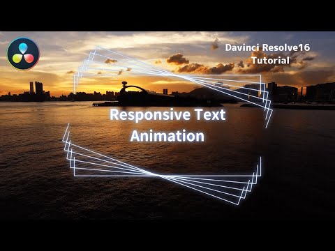 Responsive Text Animation In Fusion レスポンシブなテキストアニメーションの作り方 Davinci Resolve Fusion チュートリアル Youtube