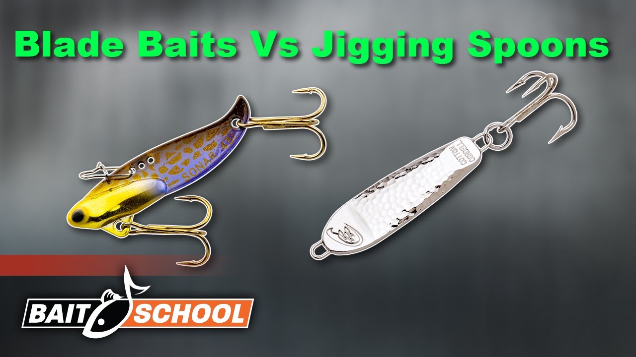 Blade Baits Vs Jigging Spoons: How and Where To Use For Winter Bass Fishing  - Bait School 