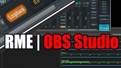 Stream your DAW / PC sound with OBS Studio + RME Interface