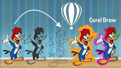 How to Create Image Outline for Laser & Vinyl Cutting Corel Draw20204 #coreldrawtutorial