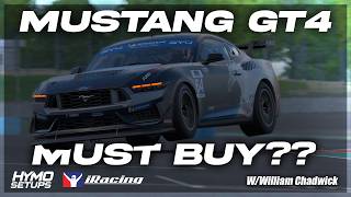 iRacing's New Ford Mustang GT4 First Impression and Review | is it a must buy | 2025 S4 Update