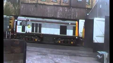 Br class 08 shunter,  shunting at Howarth sheds part 1