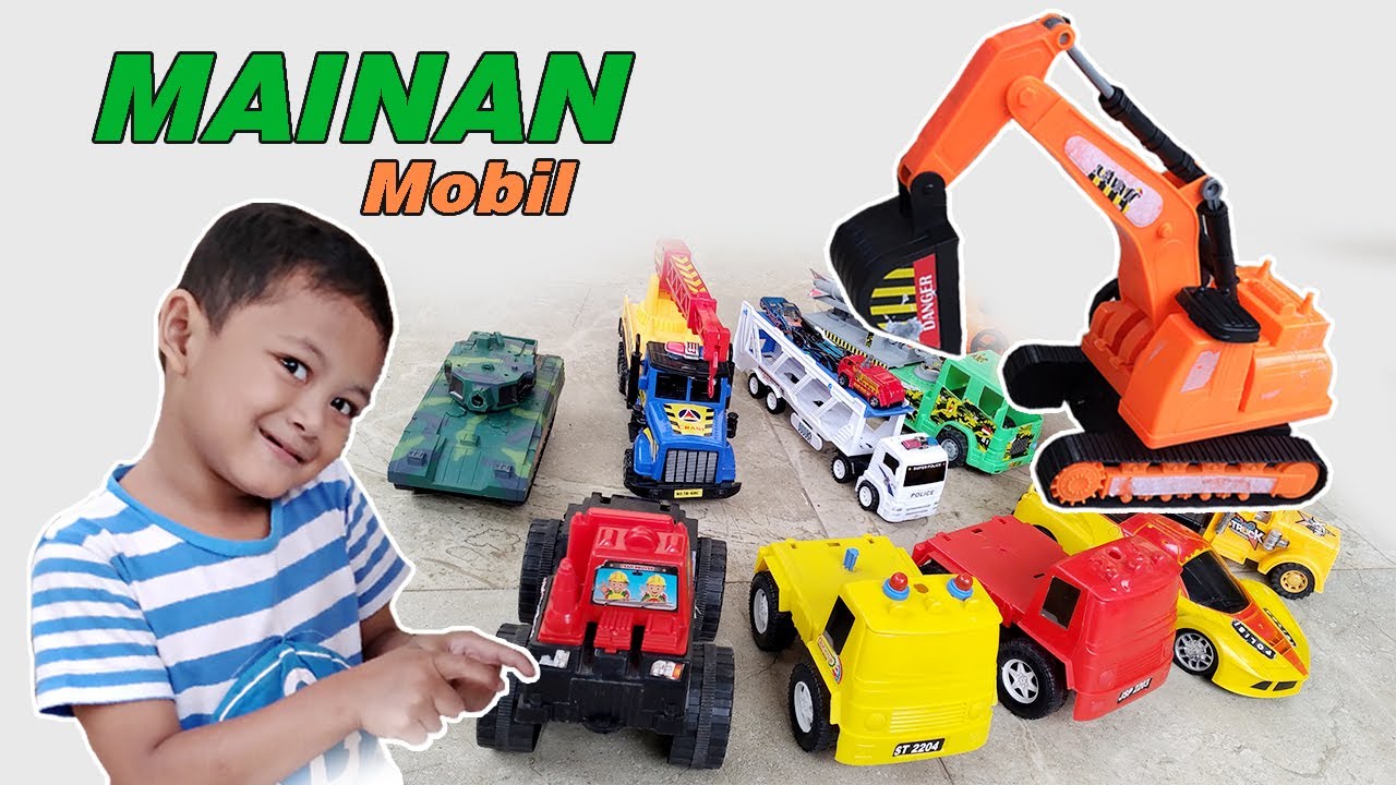  MAINAN  ANAK  MOBIL  TRUCK TRACTOR TANK  IMAJINASI ANAK  