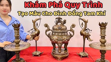 Sắc Màu Hoàn Hảo: Hành Trình Tạo Đỉnh Đồng Đỏ Khảm Tam Khí