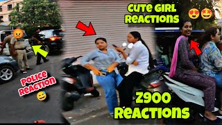 Cute girl reaction has gone wrong 😲 police na z900 seized kar de 🤯|| (@manpreet0832 )