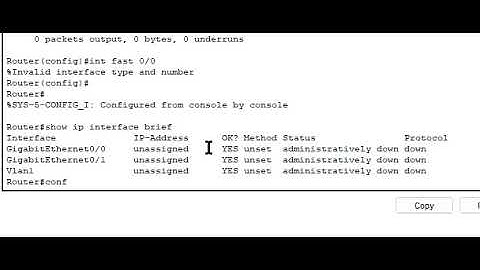 Invalid interface type and number