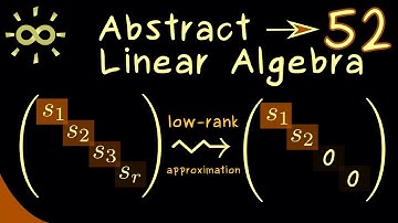 Abstract Linear Algebra 52 | Singular Value Decomposition (Application) [dark version]