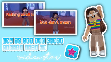 How to get the ghost effect TEXT on VIDEO STAR! #tutorial #videostar #urbanangel