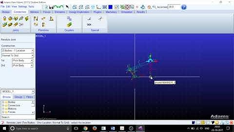 ANNA UNIVERSITY SIMULATION LAB-ADAMS:  Angular Velocity of Four Bar Link