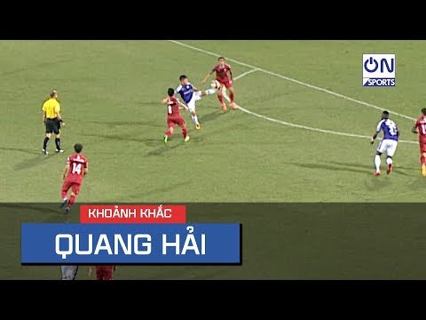 Khoảnh khắc Quang Hải khống chế bóng kỹ thuật làm ngây ngất người xem