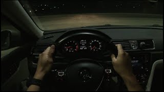 Ep18 POV Night Drive - Papa John&#39;s  (2016 Volkswagen Passat 1.8T SE) (4K)