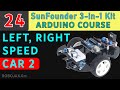 Lesson 24: Smart Car Part 2: Moving Forwared, Reverse, left and right and Controling Speed of Car