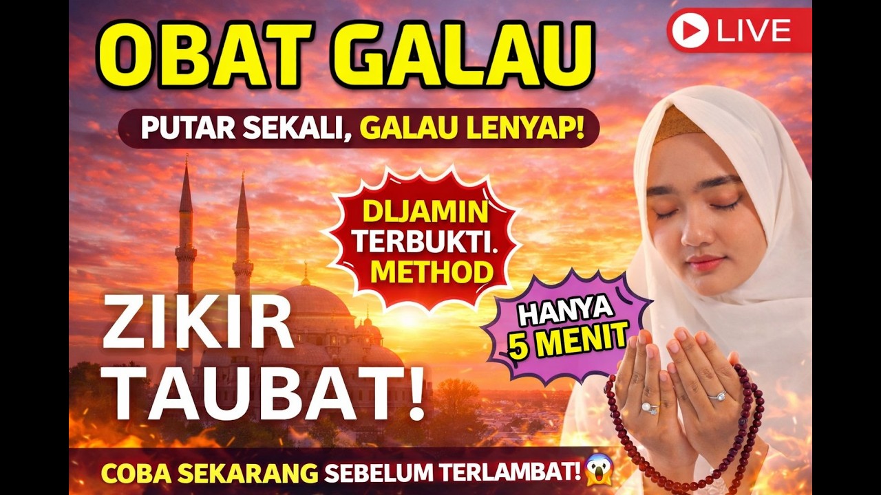 PUTAR ZIKIR TAUBAT - GALAU LENYAP ! HATI TENANG - BUKTIKAN DI BULAN RAMADHAN YANG PENUH AMPUNAN
