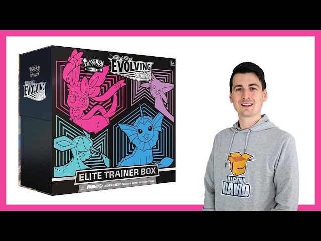 Pokémon Evolving Skies Elite Trainer Box Opening! - YouTube