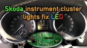 Skoda Yeti vw audi Instrument cluster light led repair ASMR :)