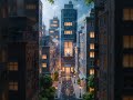 Microscopic Metropolis Captured in Fallen Rain