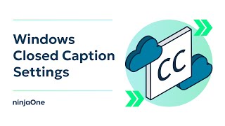 How to Change Closed Caption Settings in Windows 10 (w/ SCREEN RECORDING)