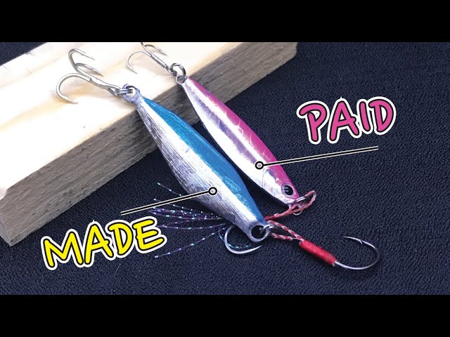 DIY Metal Jig for Surf fishing / made out of steel bar / how to make my own  lure 