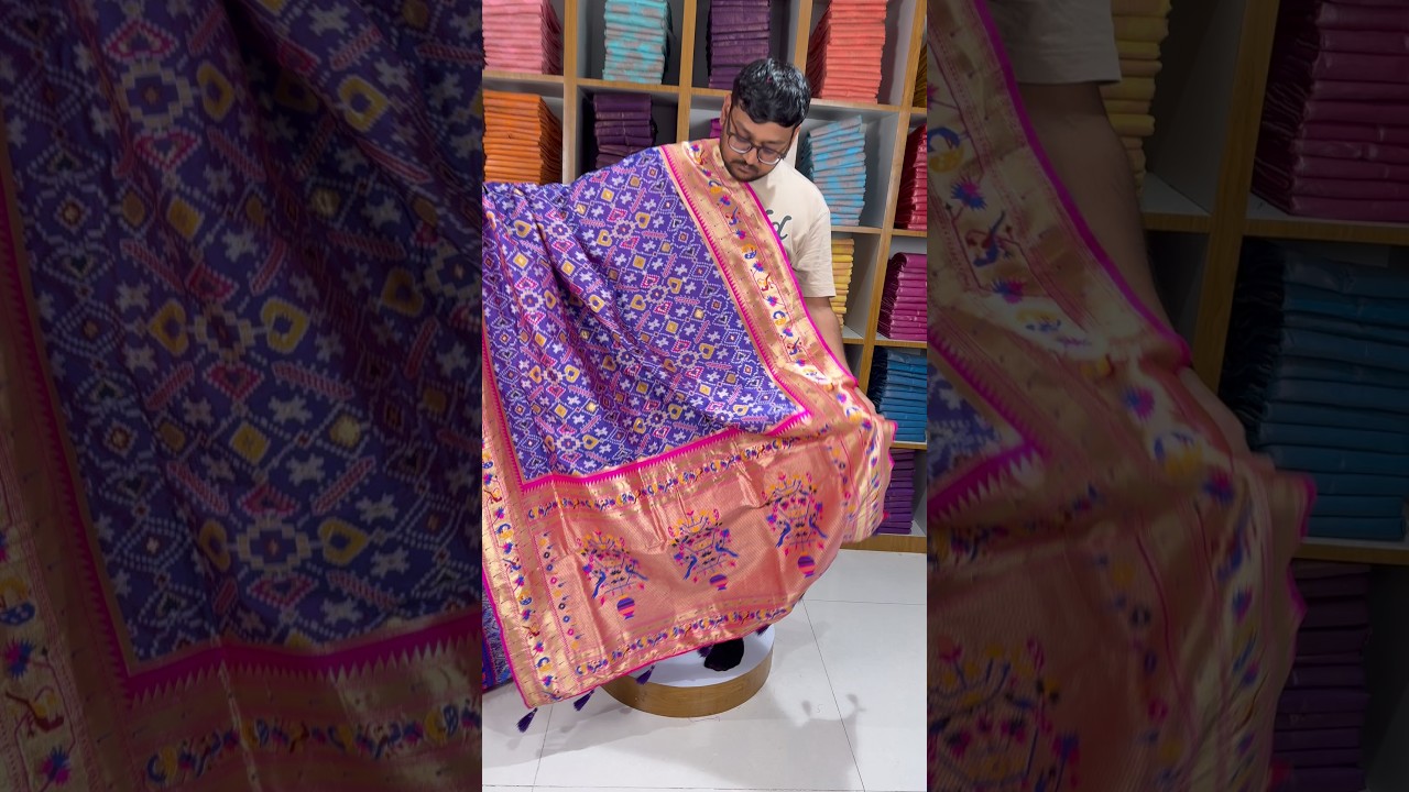 Traditional Kanchivaram Patola Paithani Silk Saree