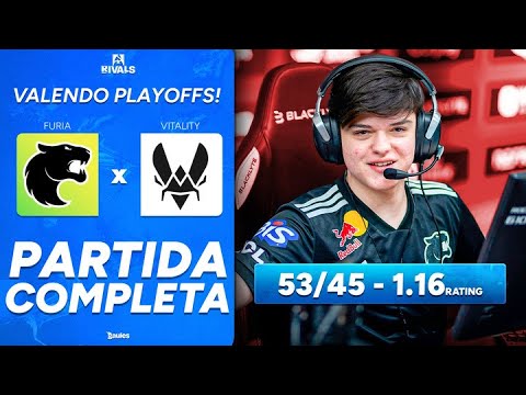 FURIA vs VITALITY - PARTIDA COMPLETA COM GAULES - BLAST RIVALS 2025 SEASON 2