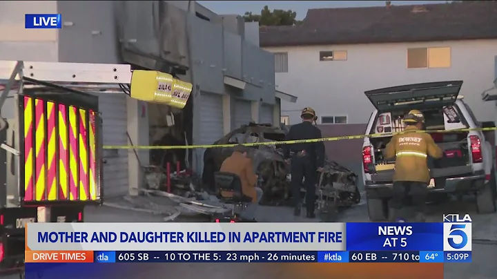 Mother, daughter dead after apartment fire in Downey