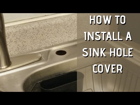 HOW TO INSTALL A SINK HOLE CAP