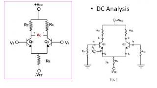 DC analysis of differential amplifier