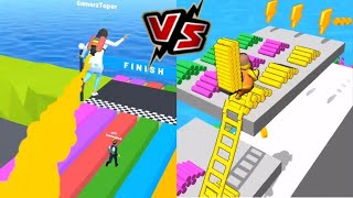 Ladder.io (vs) Ladder Race || Game Compare (All Levels) || Android iOS Gameplay screenshot 4