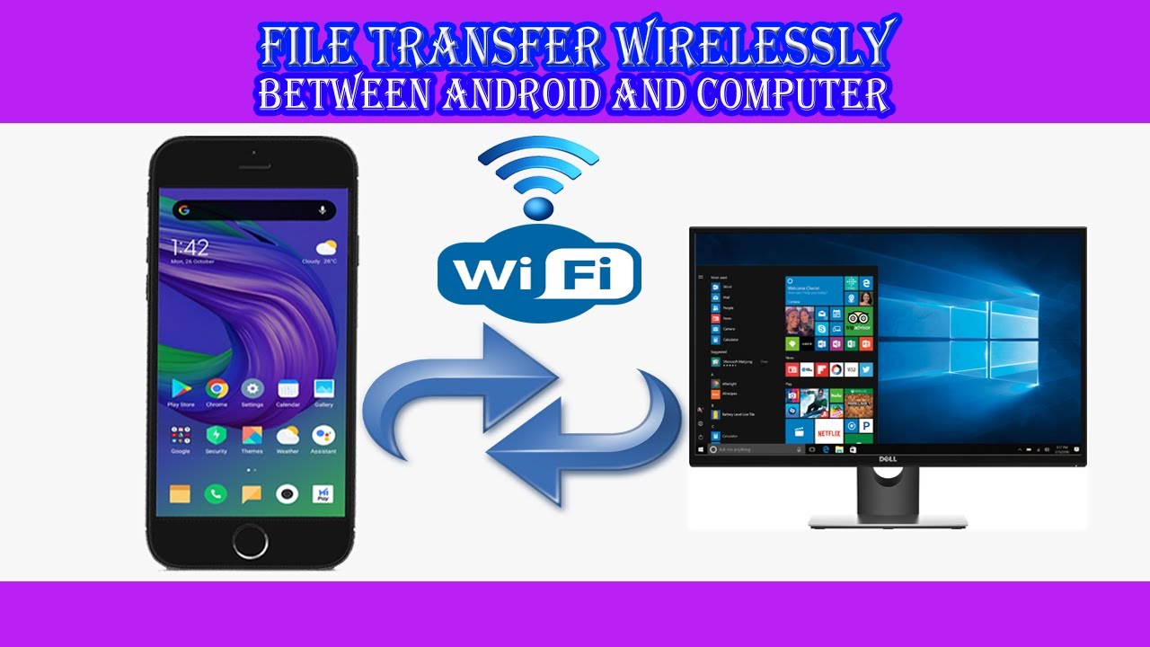 HOW TO TRANSFER FILES BETWEEN ANDROID AND COMPUTER WIRELESSLY. [WITHOUT ...