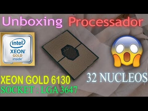 Unboxing Intel Xeon Gold 6130, LGA 3647 - Precessador de 32 Nucleos