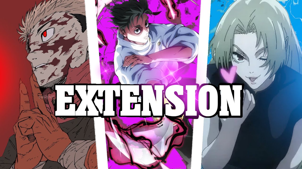 TOUTES les EXTENSIONS du territoire de Jujutsu Kaisen expliqués. - YouTube