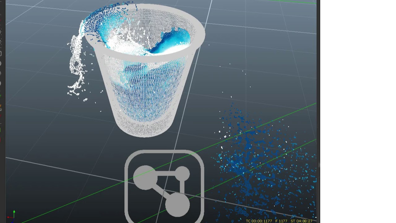 falling paper cup RealFlow preview - YouTube