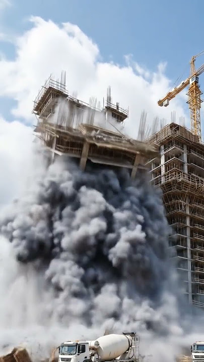 DRAMATIC Building Collapse: Construction Site Disaster Caught on Camera | Engineering Fail 2025