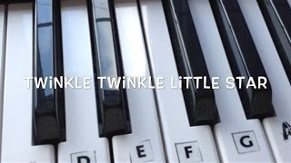Twinkle Twinkle Little Star - Step by Step Keyboard Tutorial For Beginners chords