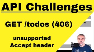 API Testing Challenge 19 - How To - GET todos Unsupported Accept Header 406