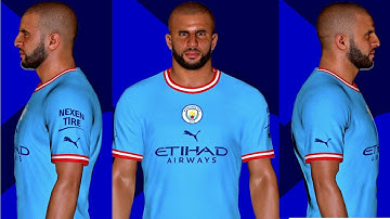 K. Walker (Man City) Face no ID | PES 2016 - 2017 PC