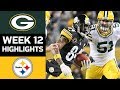 Packers vs. Steelers | NFL Week 12 Game Highlights