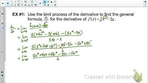 2 2 Tangent Lines & the Derivative