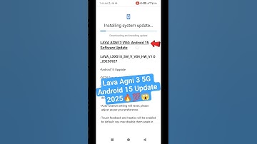 Lava Agni 3 Android 15 Update🔥 #shorts #shortsfeed #lava #lavaagni3 #android #smartphonelavaphone