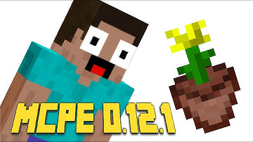 Minecraft PE ★ 0.12.1 Update ★ FLOWERS POTS & SNOW IN MCPE!! (iOS iPhone Gameplay)